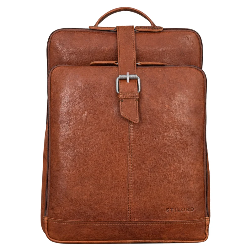 "Rena" Stylischer Vintage Tagesrucksack Leder Groß Unisex