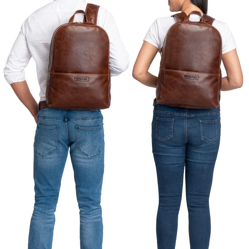 "Chicago" Leder Rucksack mit Laptopfach 13,3 Zoll