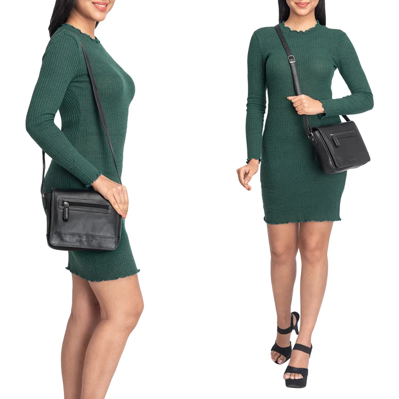 "Edith" Handtasche Damen mittelgroß Leder