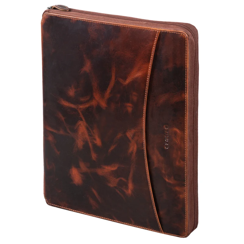 B-WARE "Dexter" Leder Aktenmappe Vintage