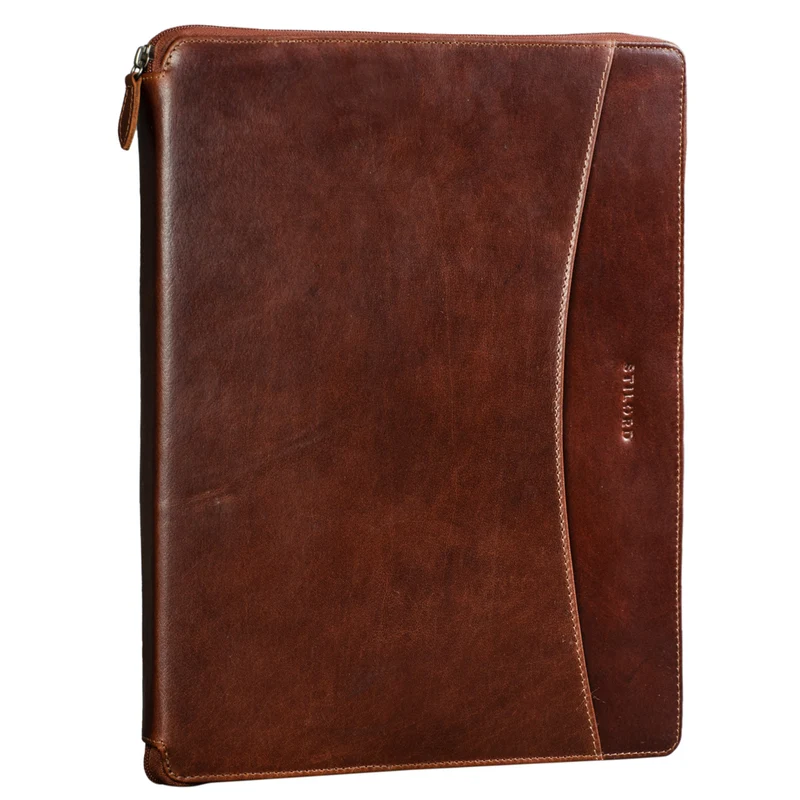 B-WARE "Dexter" Leder Aktenmappe Vintage