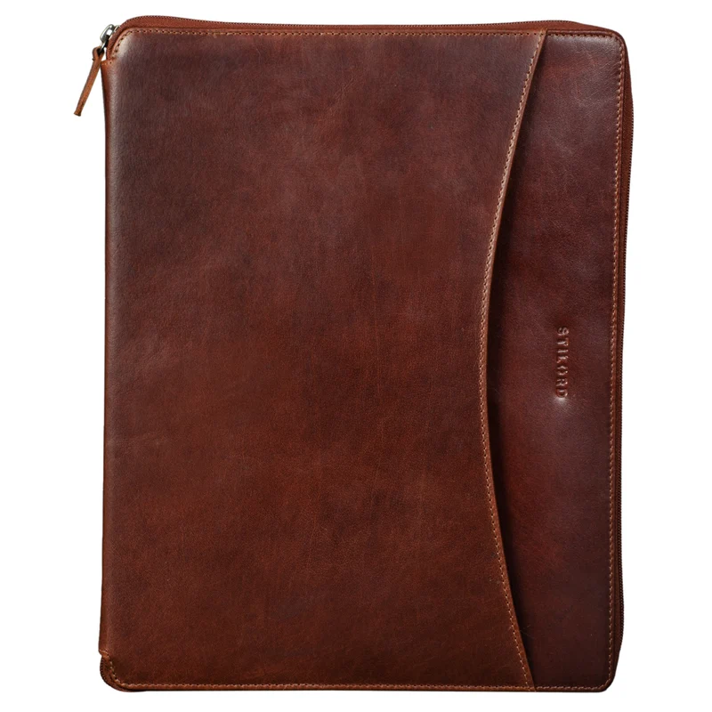 B-WARE "Dexter" Leder Aktenmappe Vintage