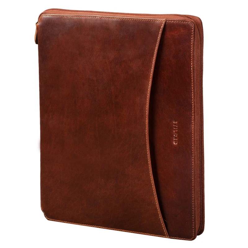 B-WARE "Dexter" Leder Aktenmappe Vintage
