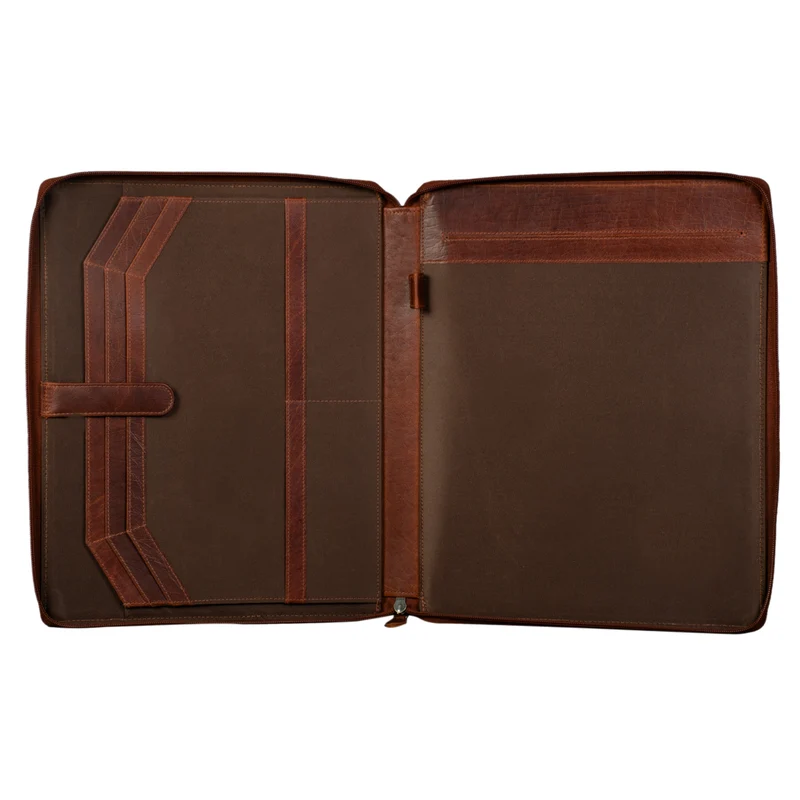 B-WARE "Dexter" Leder Aktenmappe Vintage