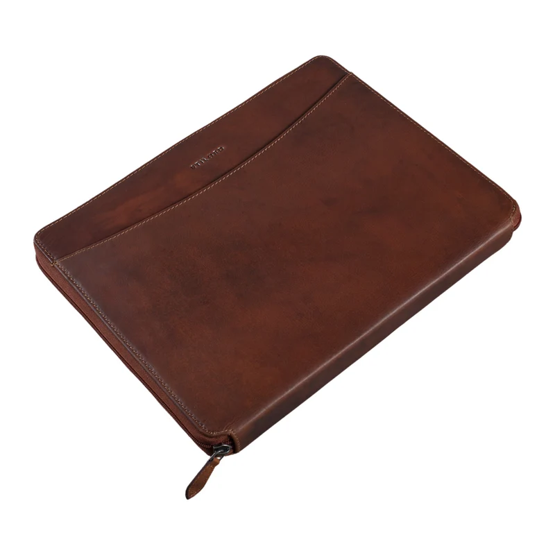 B-WARE "Dexter" Leder Aktenmappe Vintage