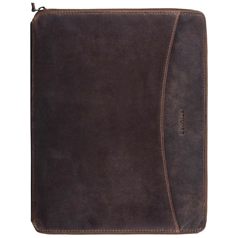 B-WARE "Dexter" Leder Aktenmappe Vintage