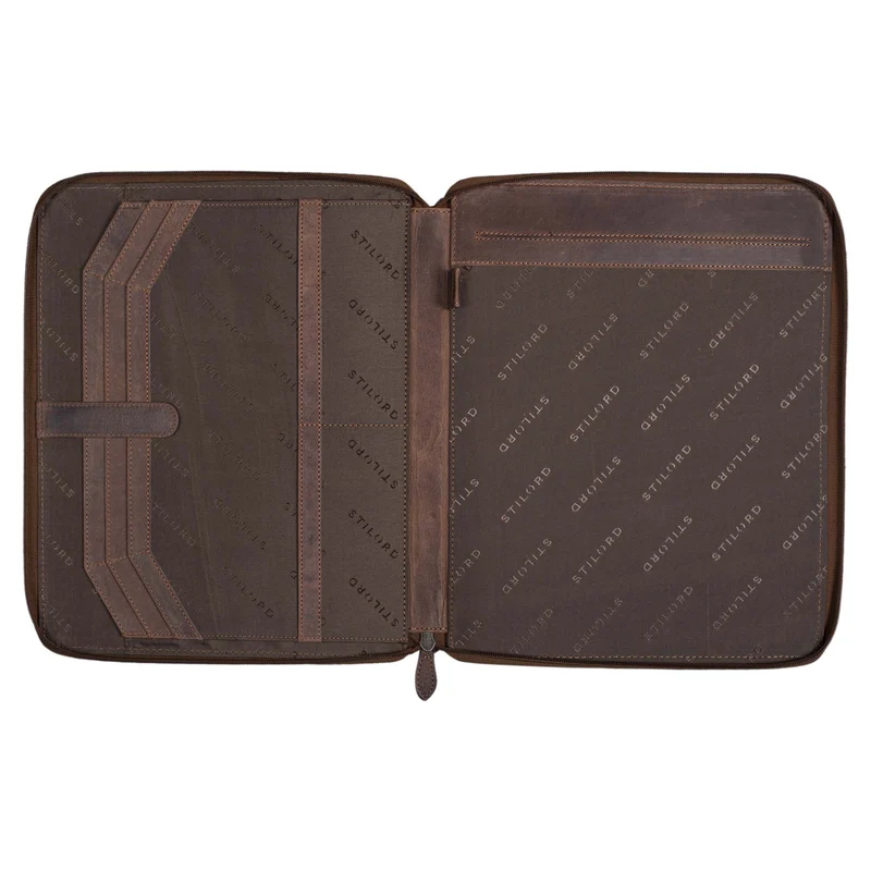 B-WARE "Dexter" Leder Aktenmappe Vintage
