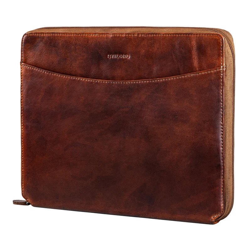 B-WARE "Dexter" Leder Aktenmappe Vintage