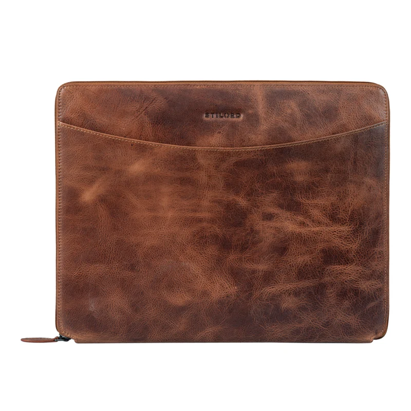 B-WARE "Dexter" Leder Aktenmappe Vintage