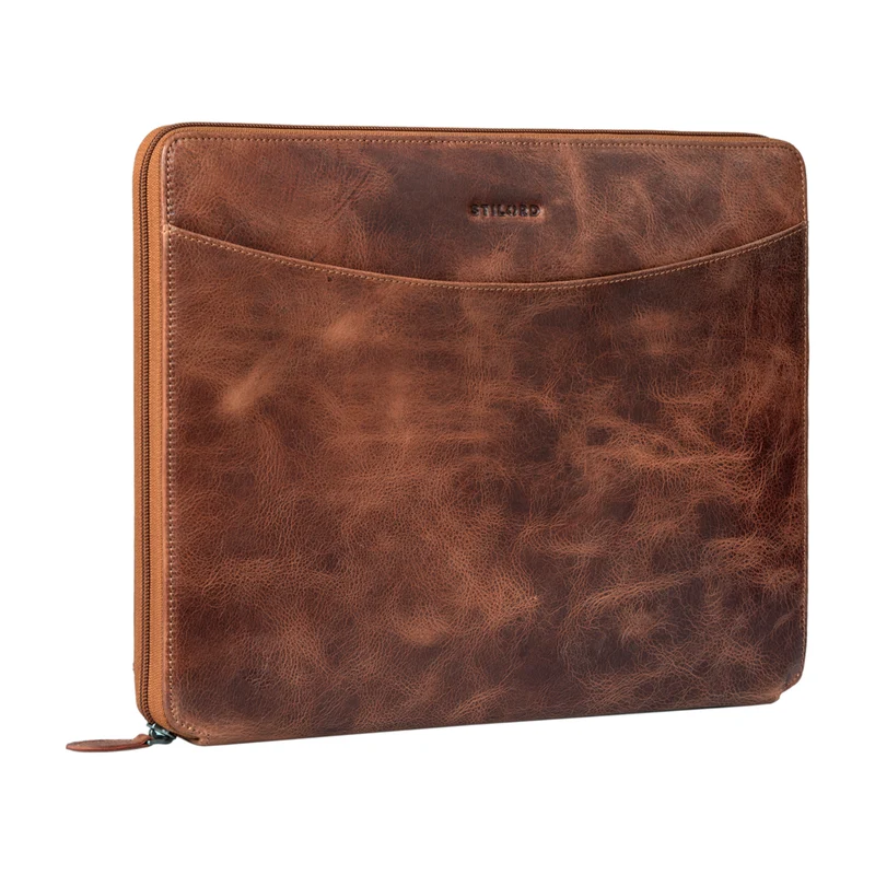 B-WARE "Dexter" Leder Aktenmappe Vintage