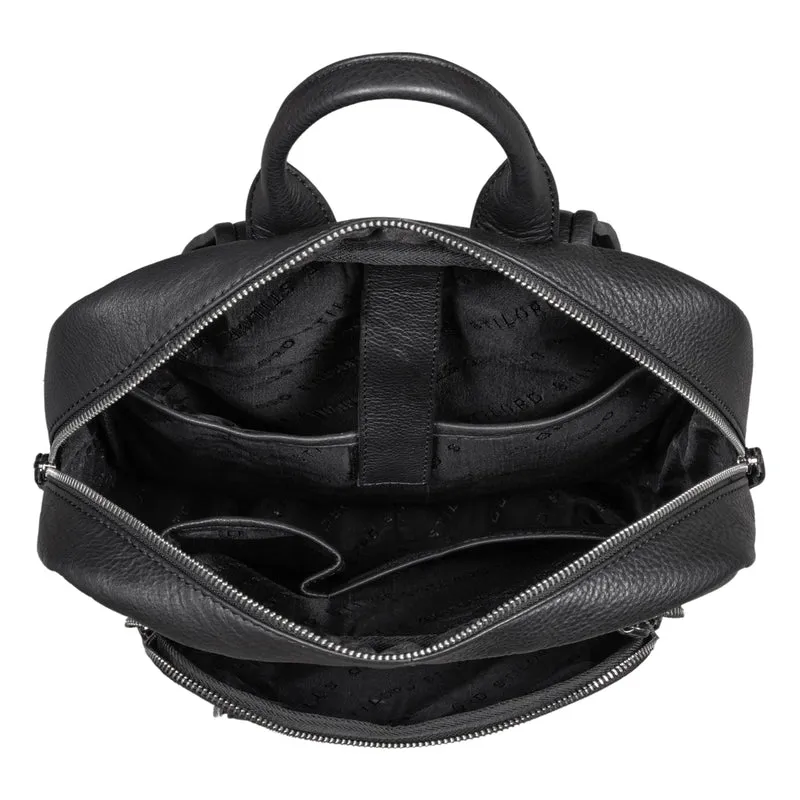 "Valera" Leder Business Rucksack viele Fächer Damen Herren mittelgroß