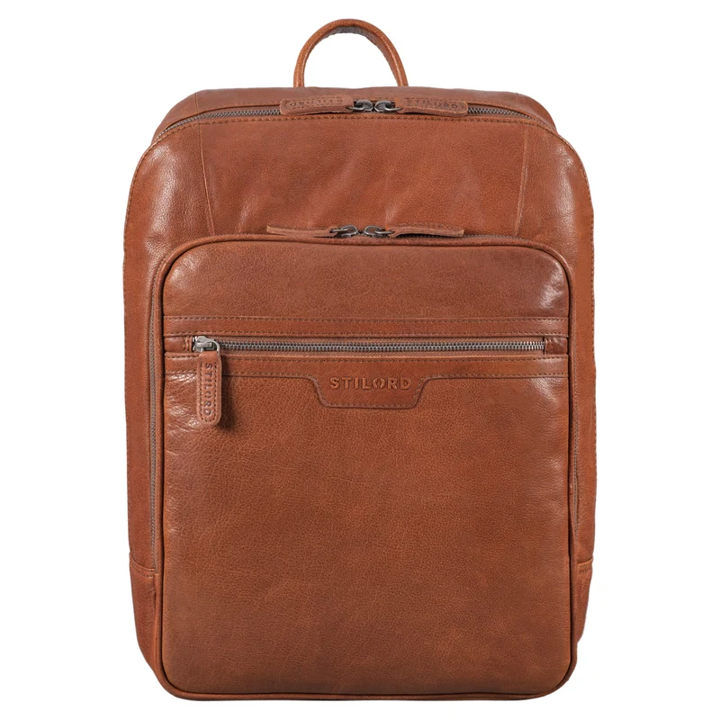 B-WARE "Malik" Business Rucksack Leder Groß