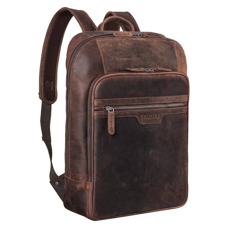 B-WARE "Malik" Business Rucksack Leder Groß