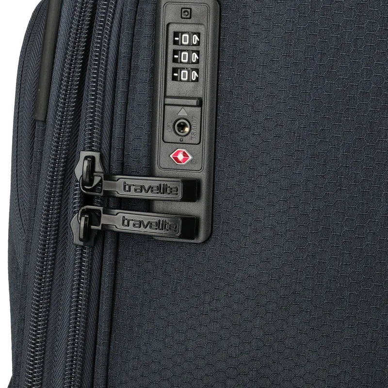 Travelite Kick Off - 4-Rollen-Trolley M 67 cm erw. (d'anthracite)