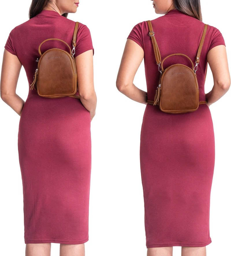 B-WARE "Stacy" Rucksack Handtasche Damen Klein