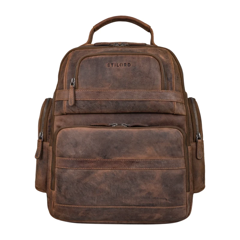 "Danny" Leder Arbeitsrucksack für 13 - 14 Zoll Laptops Herren & Damen