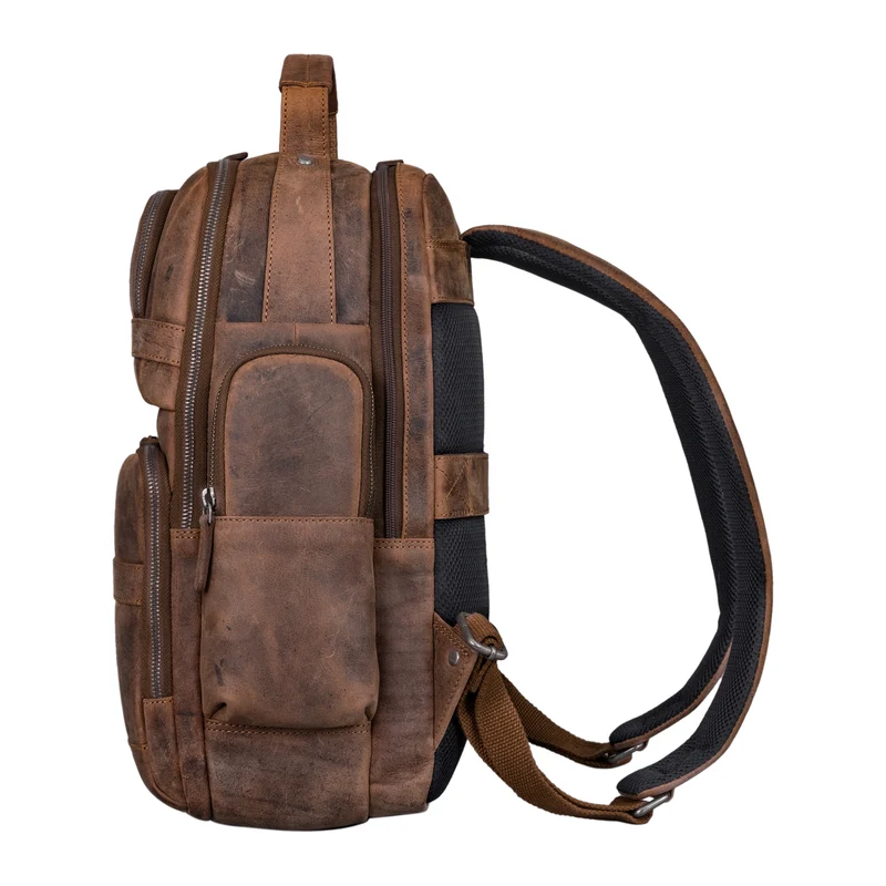 "Danny" Leder Arbeitsrucksack für 13 - 14 Zoll Laptops Herren & Damen