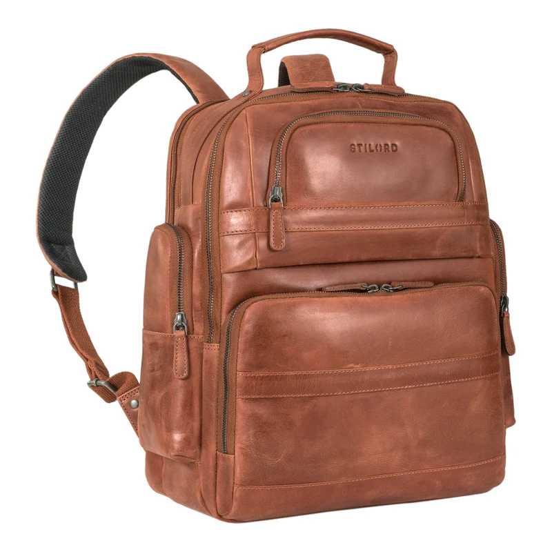 "Danny" Leder Arbeitsrucksack für 13 - 14 Zoll Laptops Herren & Damen
