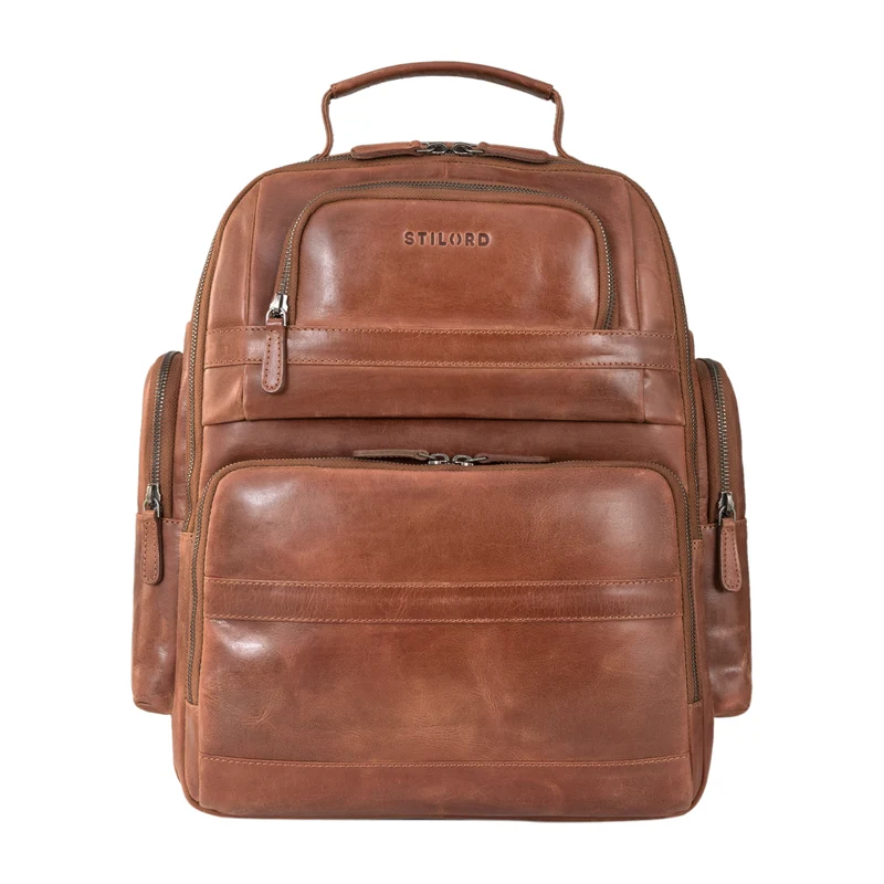 "Danny" Leder Arbeitsrucksack für 13 - 14 Zoll Laptops Herren & Damen