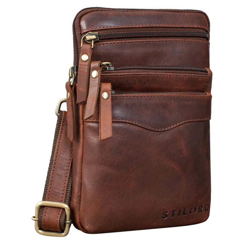 B-WARE "Aria" Brusttasche Leder klein