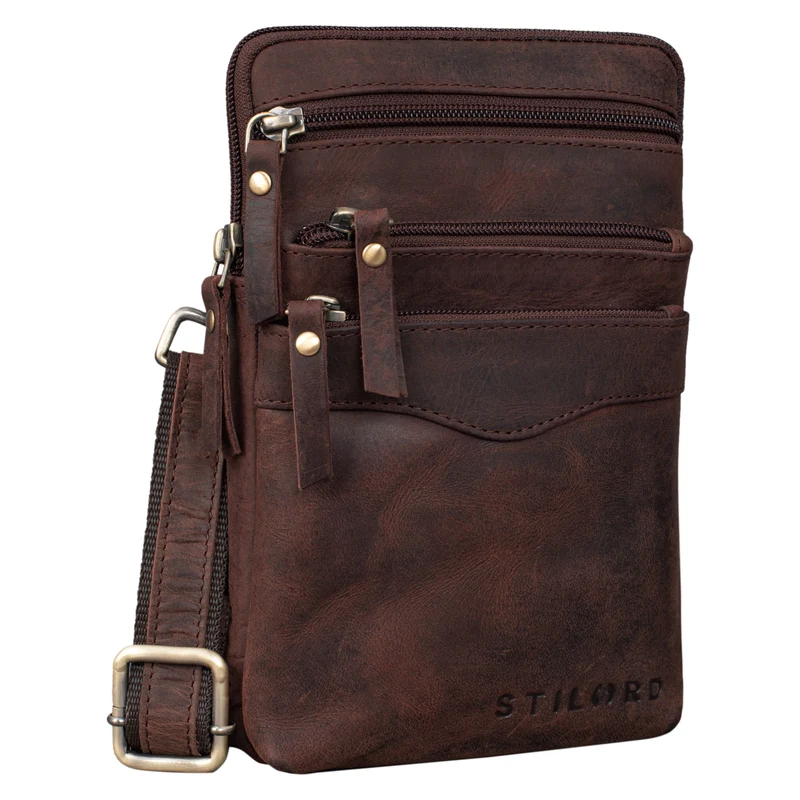 B-WARE "Aria" Brusttasche Leder klein
