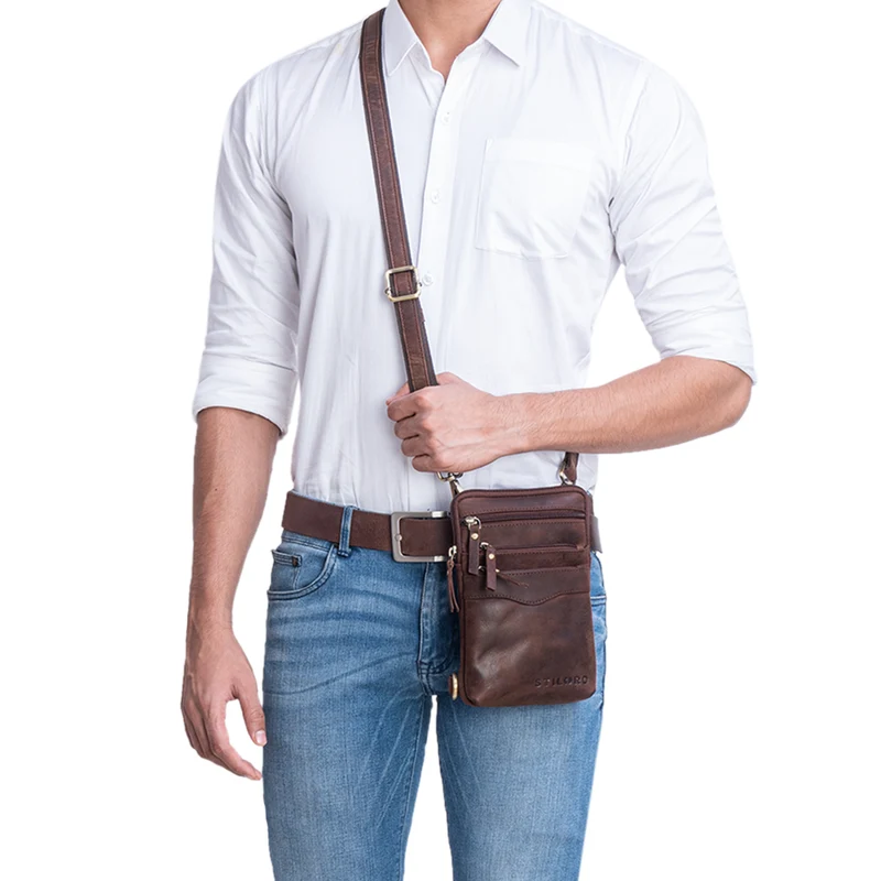 B-WARE "Aria" Brusttasche Leder klein