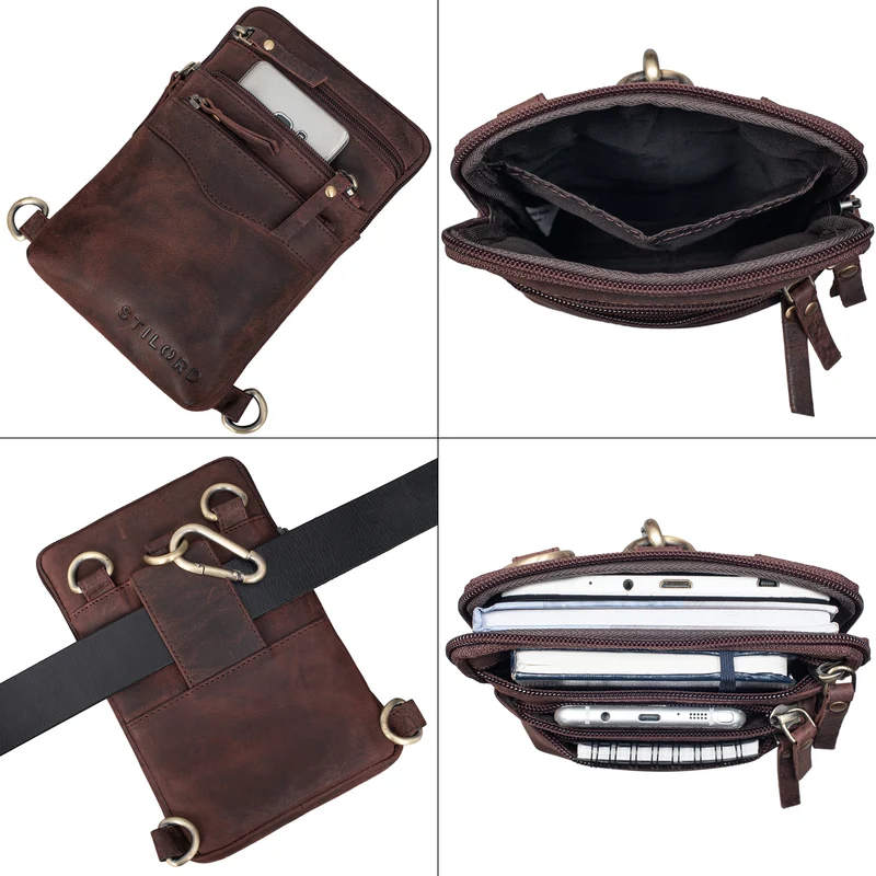 B-WARE "Aria" Brusttasche Leder klein