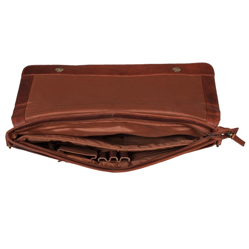 B-WARE "Parker" Aktentasche Leder schmal