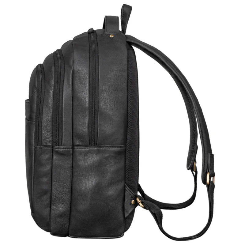 "Keno" Zeitloser Leder Rucksack mit Laptopfach 15,6 Zoll