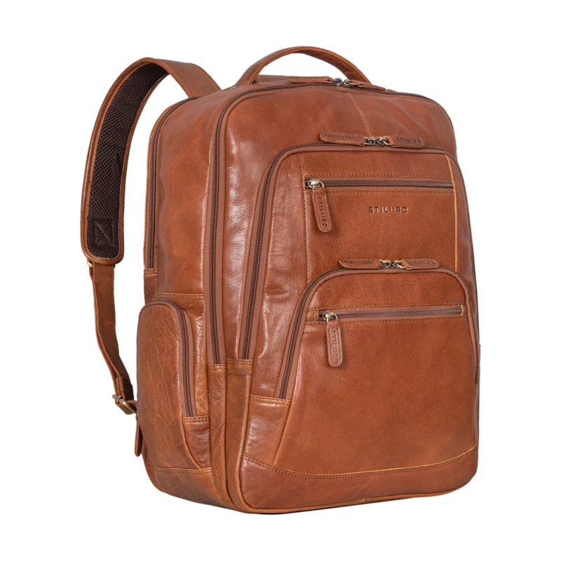 "Igor" Leder Rucksack mit Laptop-Fach 18 Zoll Groß Damen und Herren