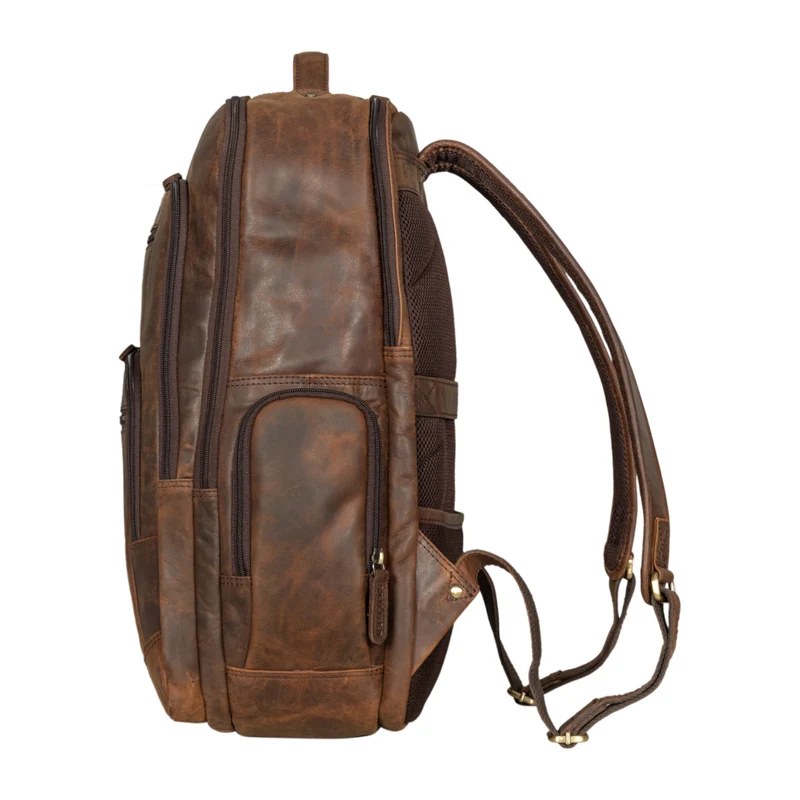 "Igor" Leder Rucksack mit Laptop-Fach 18 Zoll Groß Damen und Herren