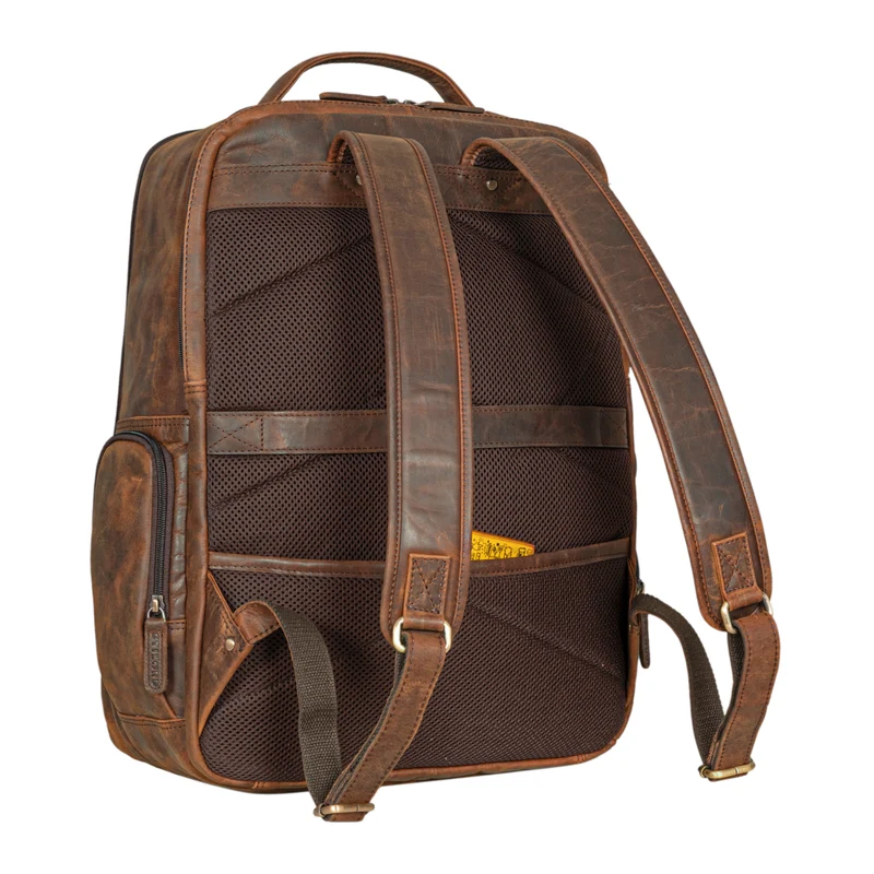 "Igor" Leder Rucksack mit Laptop-Fach 18 Zoll Groß Damen und Herren