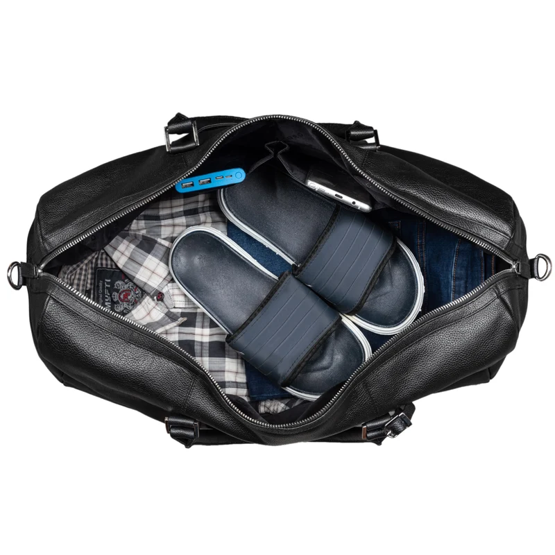 "Herkules" hochwertige Reisetasche Groß aus echtem Leder Weekender