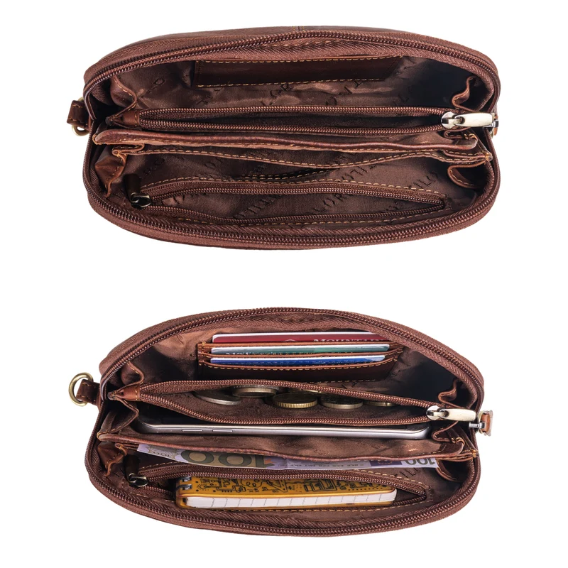 "Maeve" Clutch Geldbörse Leder