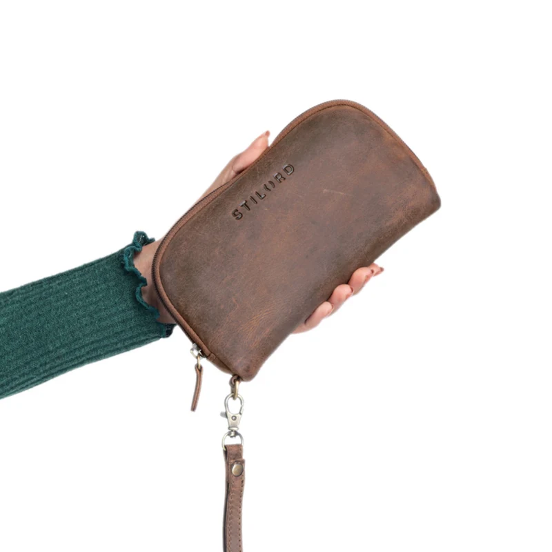 "Maeve" Clutch Geldbörse Leder