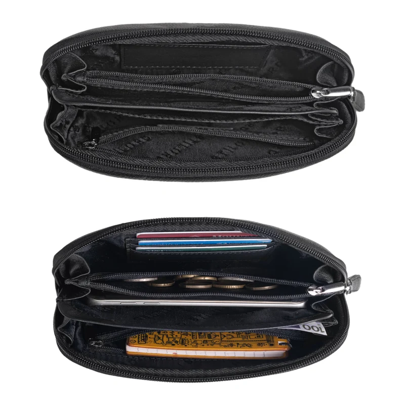 "Maeve" Clutch Geldbörse Leder