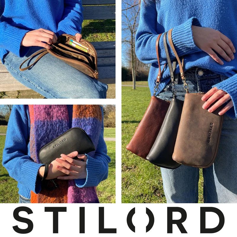 "Maeve" Clutch Geldbörse Leder