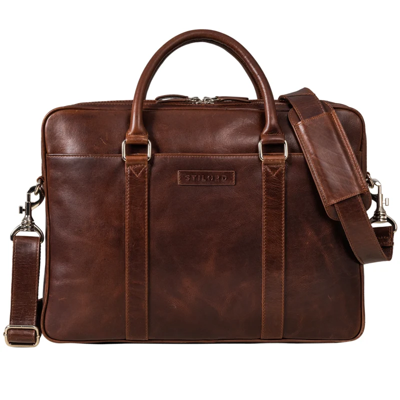 "Caleb" Laptop Tasche 16 Zoll Leder Vintage
