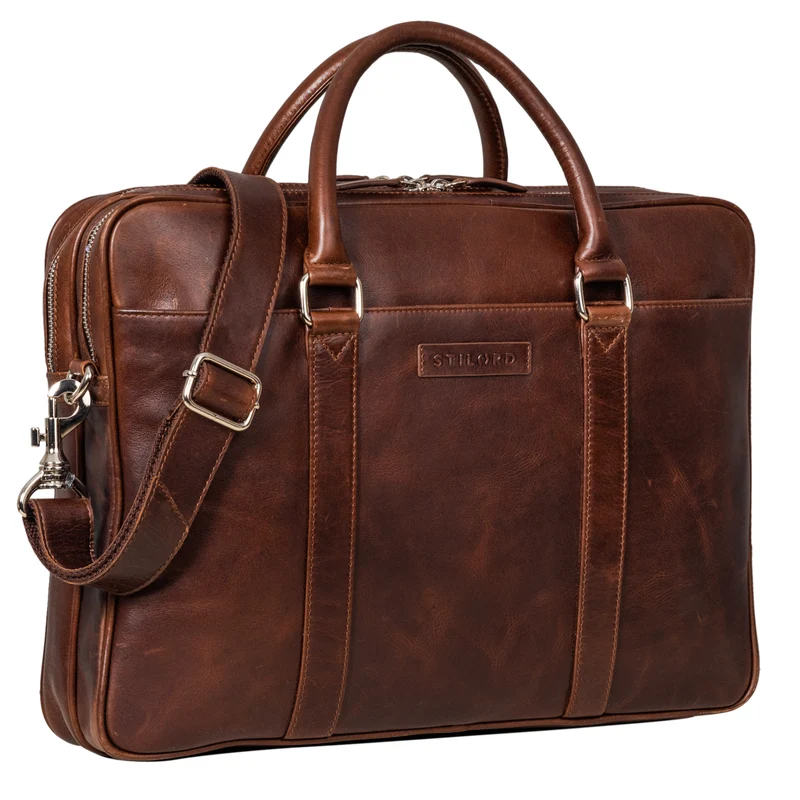 "Caleb" Laptop Tasche 16 Zoll Leder Vintage