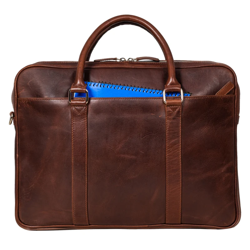 "Caleb" Laptop Tasche 16 Zoll Leder Vintage