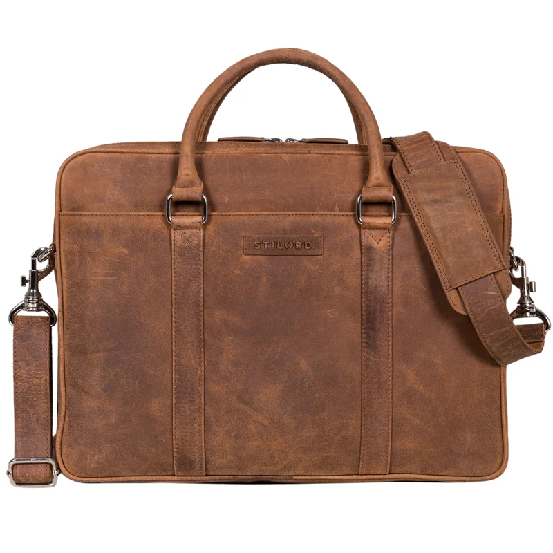 "Caleb" Laptop Tasche 16 Zoll Leder Vintage
