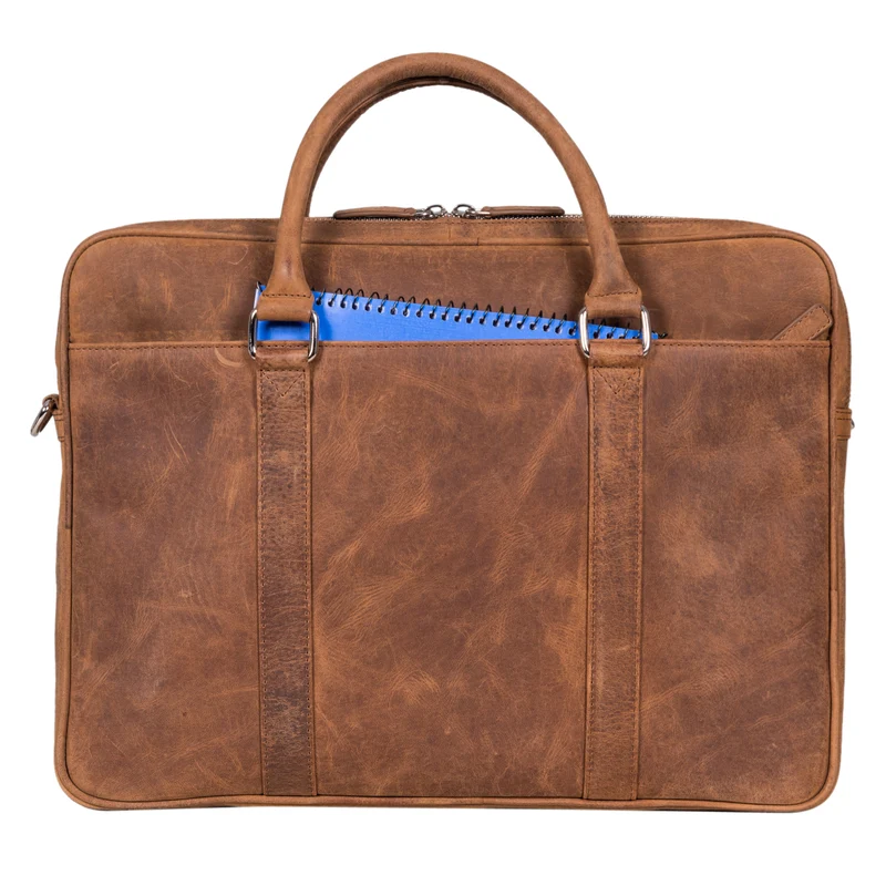 "Caleb" Laptop Tasche 16 Zoll Leder Vintage