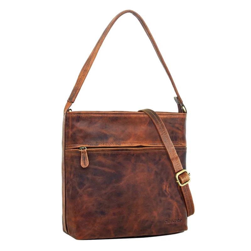 "Julie" Lederhandtasche Damen Echtleder