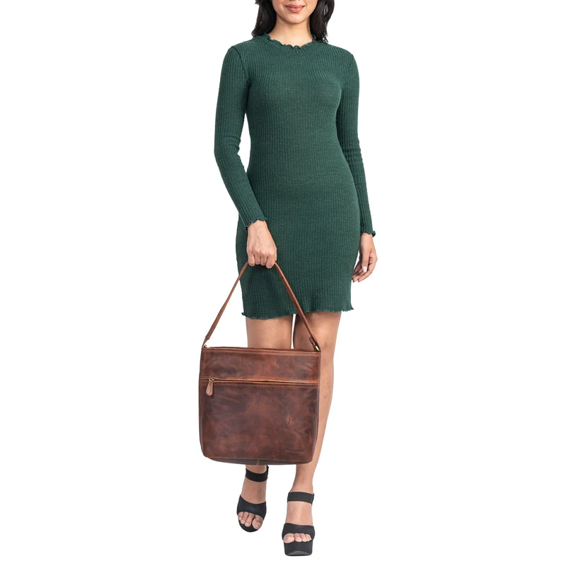 "Julie" Lederhandtasche Damen Echtleder