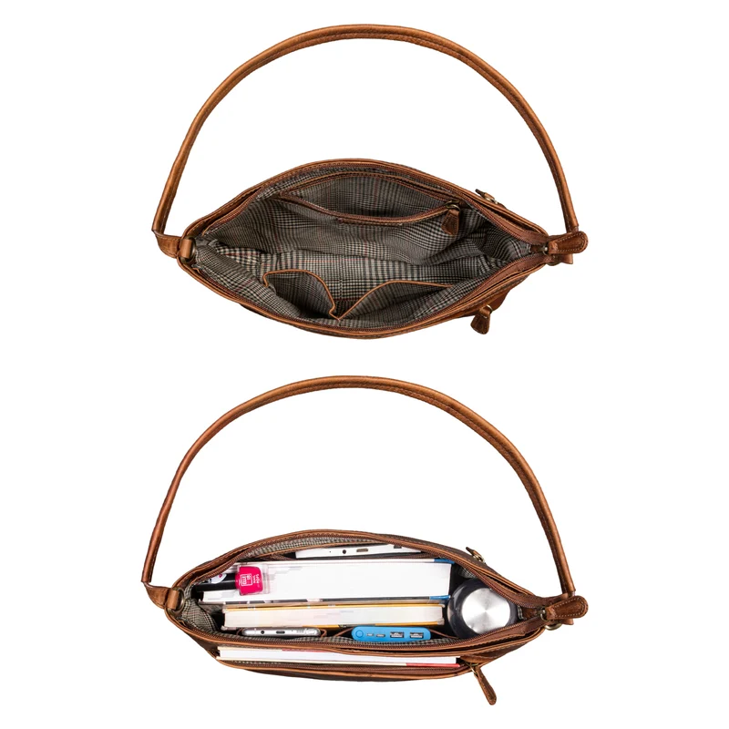 "Julie" Lederhandtasche Damen Echtleder