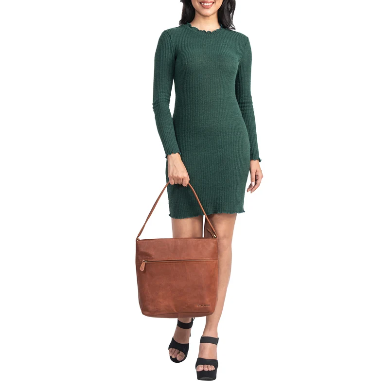 "Julie" Lederhandtasche Damen Echtleder