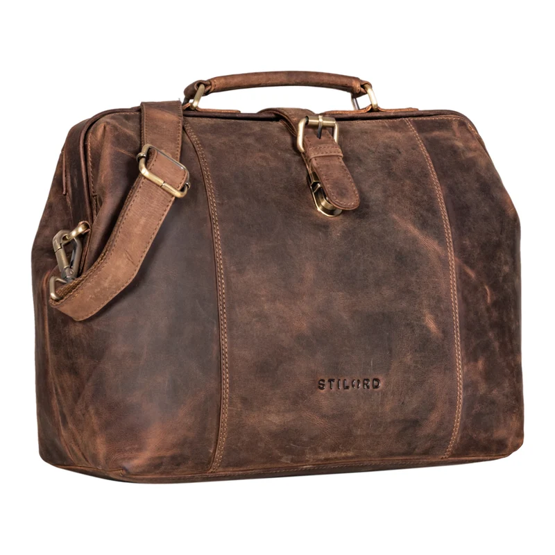 STILORD "Johannes" Vintage Arzttasche Leder