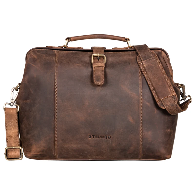 STILORD "Johannes" Vintage Arzttasche Leder