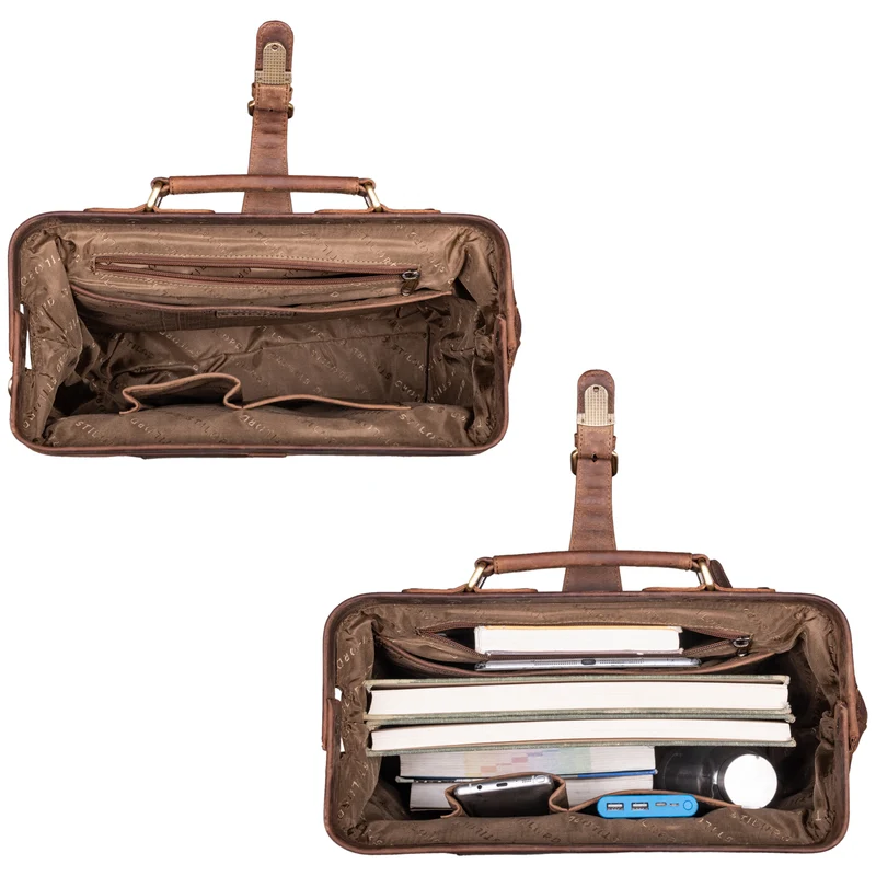 STILORD "Johannes" Vintage Arzttasche Leder