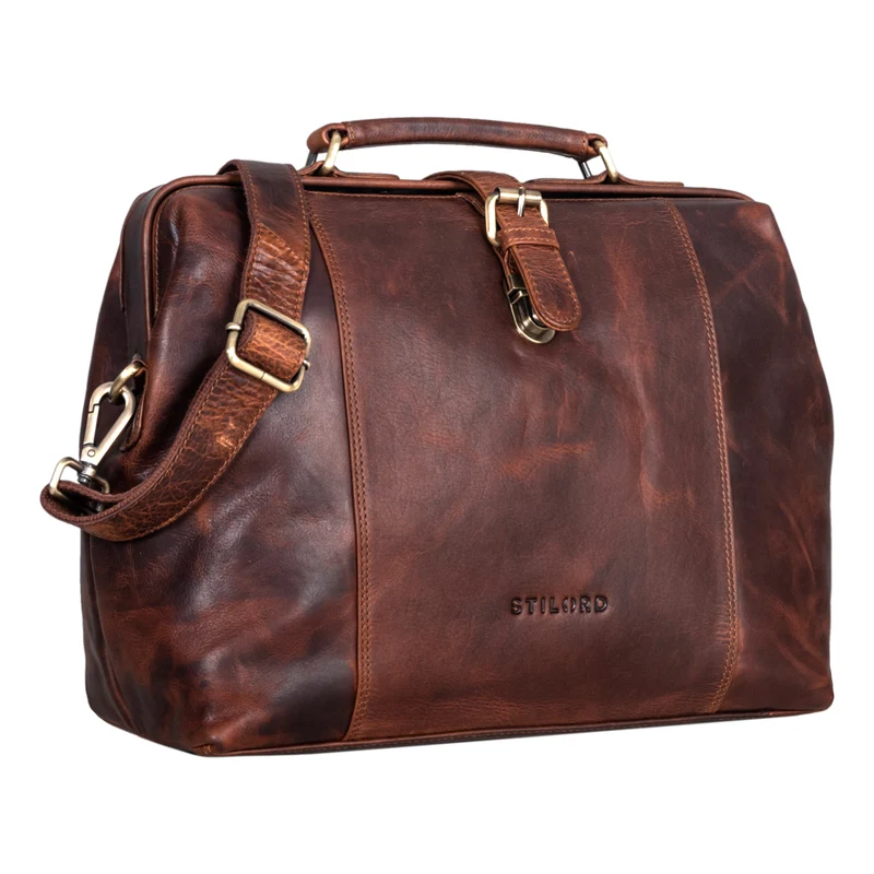 STILORD "Johannes" Vintage Arzttasche Leder
